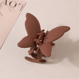MATTE BUTTERFLY HAIR CLAW CLIP STRONG STYLISH_CWAHA0087