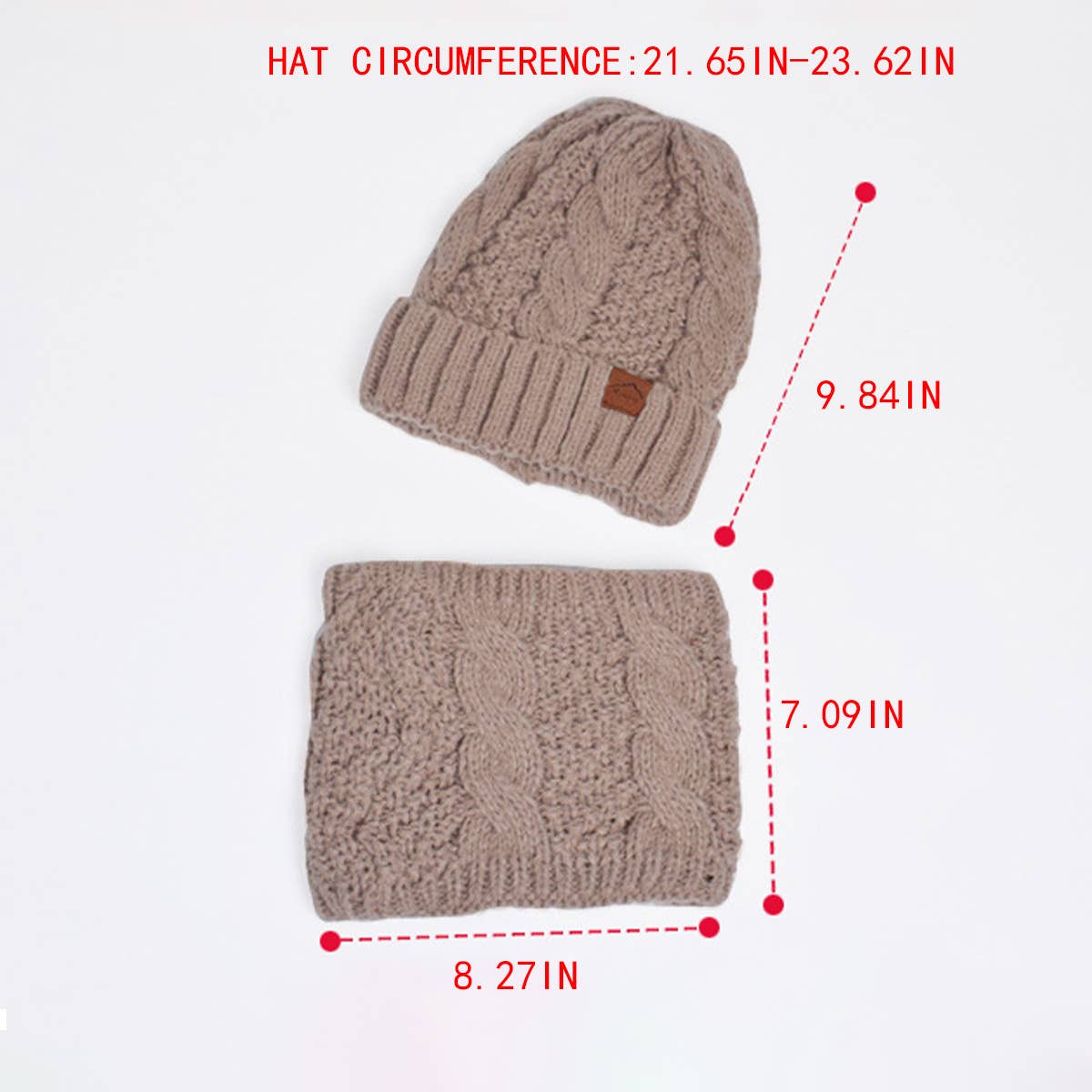 OUTDOOR COLD PROTECTION HAT AND SCARF SET_CWASC1121