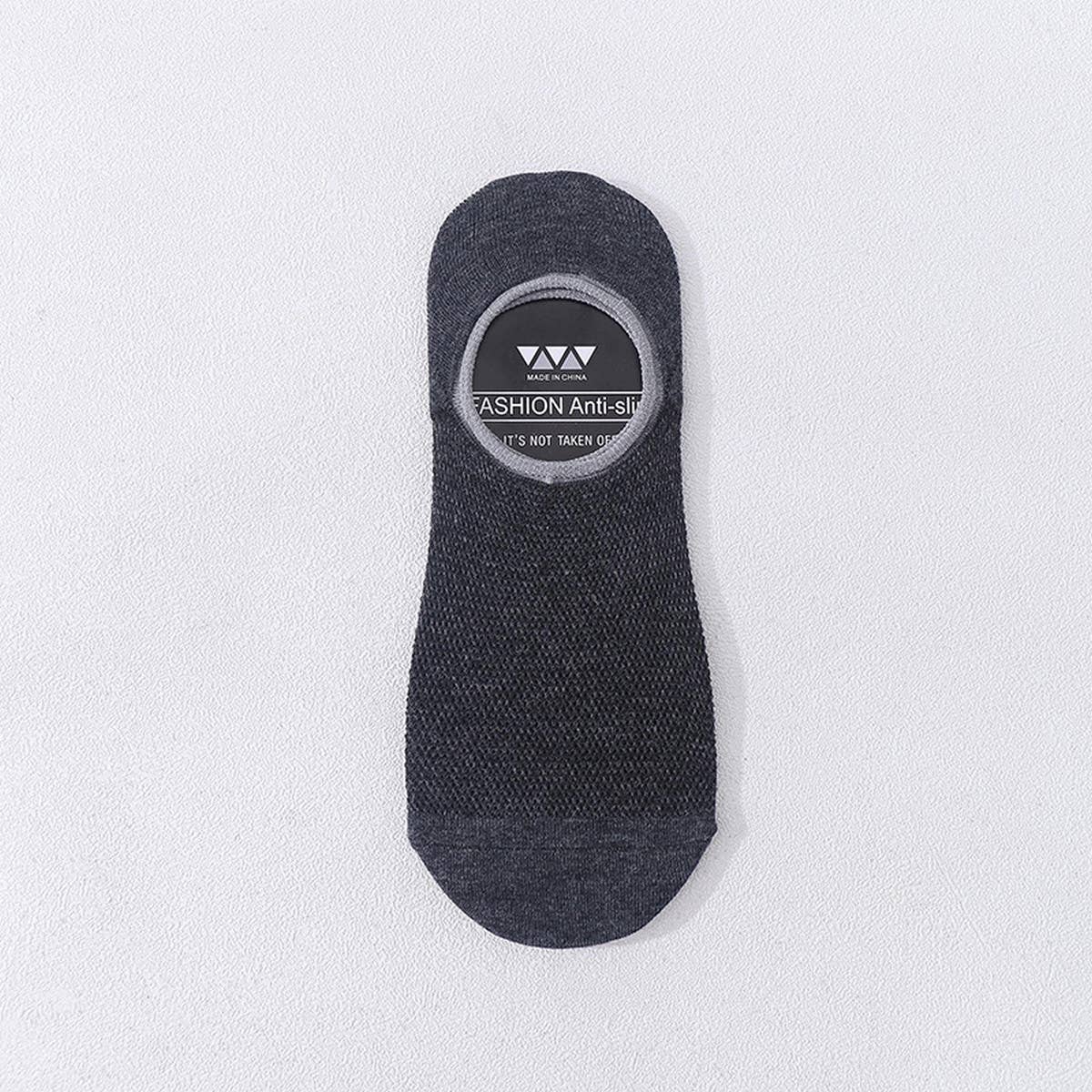 CASUAL SOLID COLOR HOLLOW SOCKS_CWMS0437