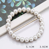 ROUND PEARL INLAID SHINY SCARF RING FOR WOMEN_CWMM2122