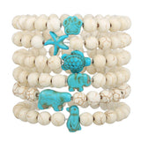 FASHIONABLE MARINE ANIMAL BRACELET SET_CWMM3539
