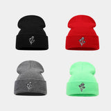 MUSHROOM EMBROIDERED KNITTED HAT SIMPLE _CWAH2089