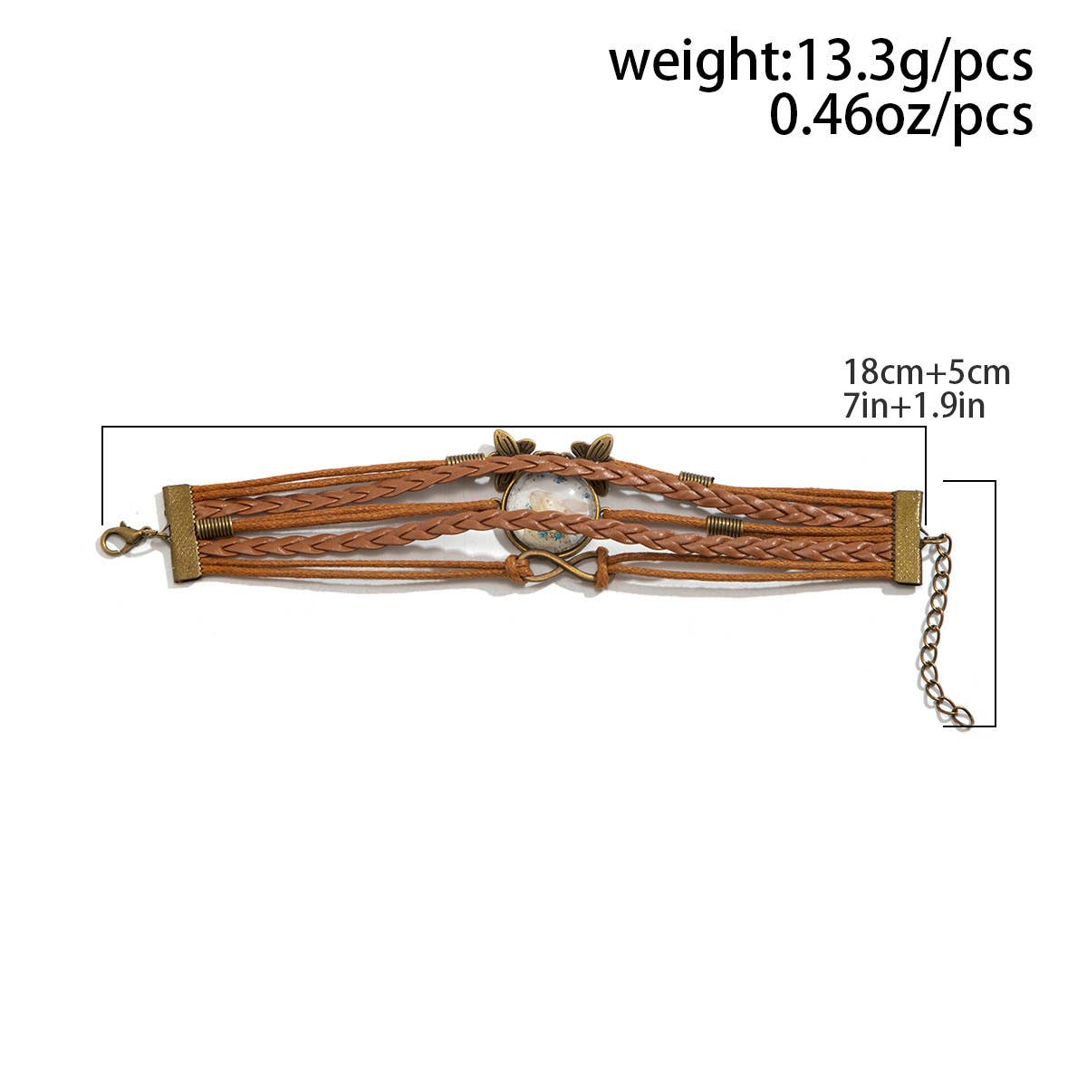 ALPHABET COLORFUL LOVE RABBIT BEADED BRACELET_CWAJE1482