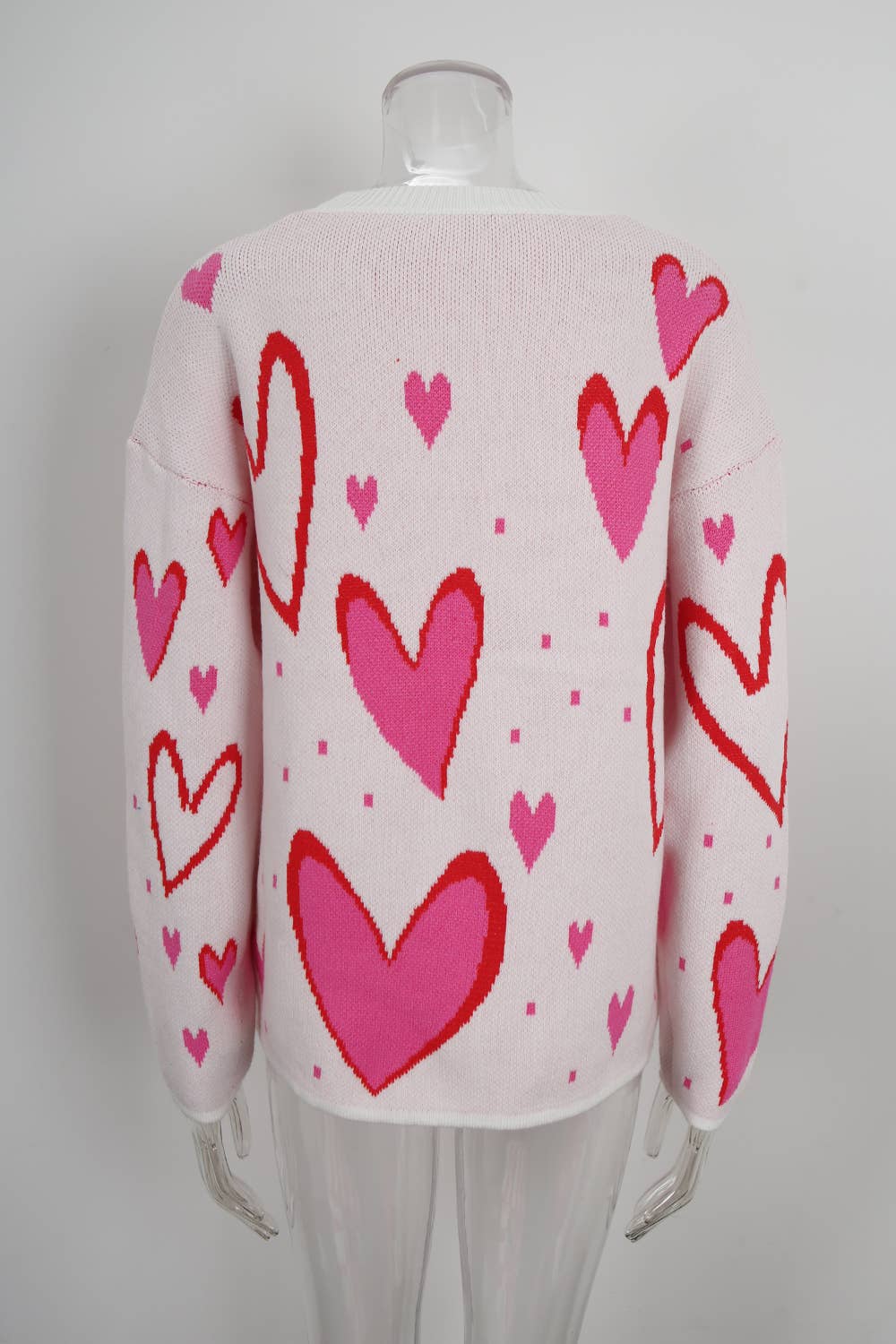 Valentines Day Love Jacquard Loose Knitwear