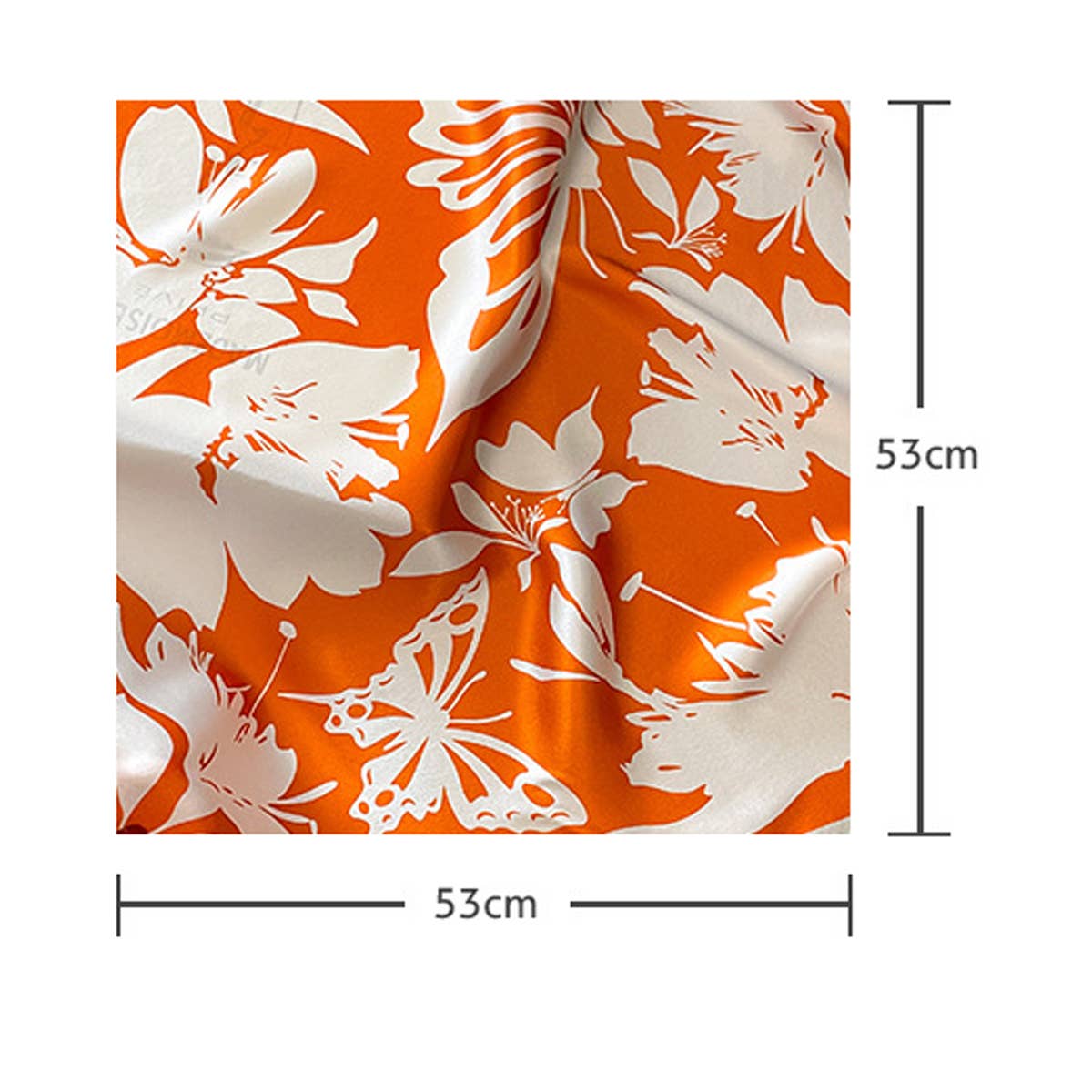 FLORAL SCARF FOR WOMEN ELEGANT GIFT SQUARE WRAP_CWASC0615