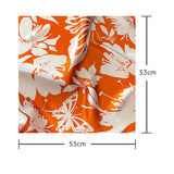 FLORAL SCARF FOR WOMEN ELEGANT GIFT SQUARE WRAP_CWASC0615