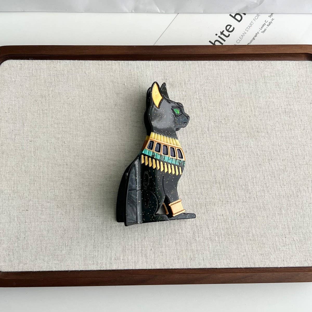 NEW CAT ACETATE HAIR CLIP FOR UNIQUE STYLE_CWAHA5720