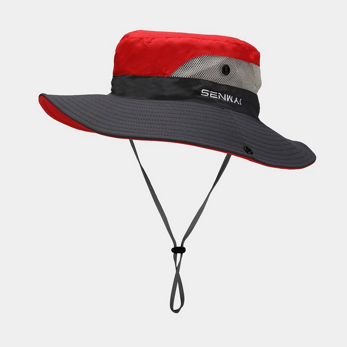 FOLDABLE WIDE BRIM UV PROTECTION PONYTAIL SUN HAT_CWAH3795