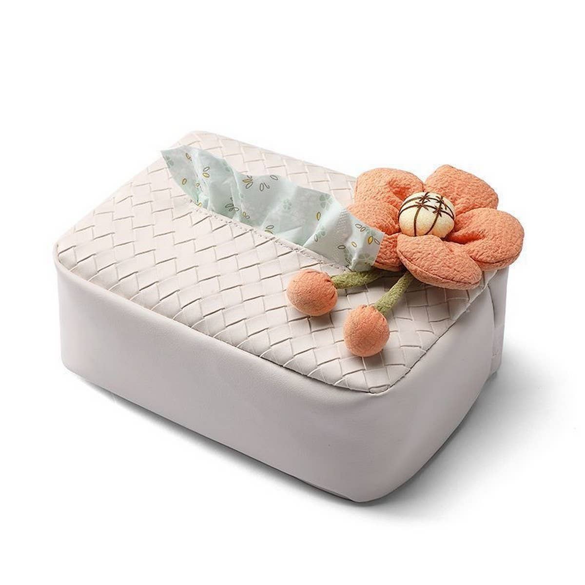 NEW CUTE FLOWER CAR TISSUE BOX STORAGE BOX_CWMM2261