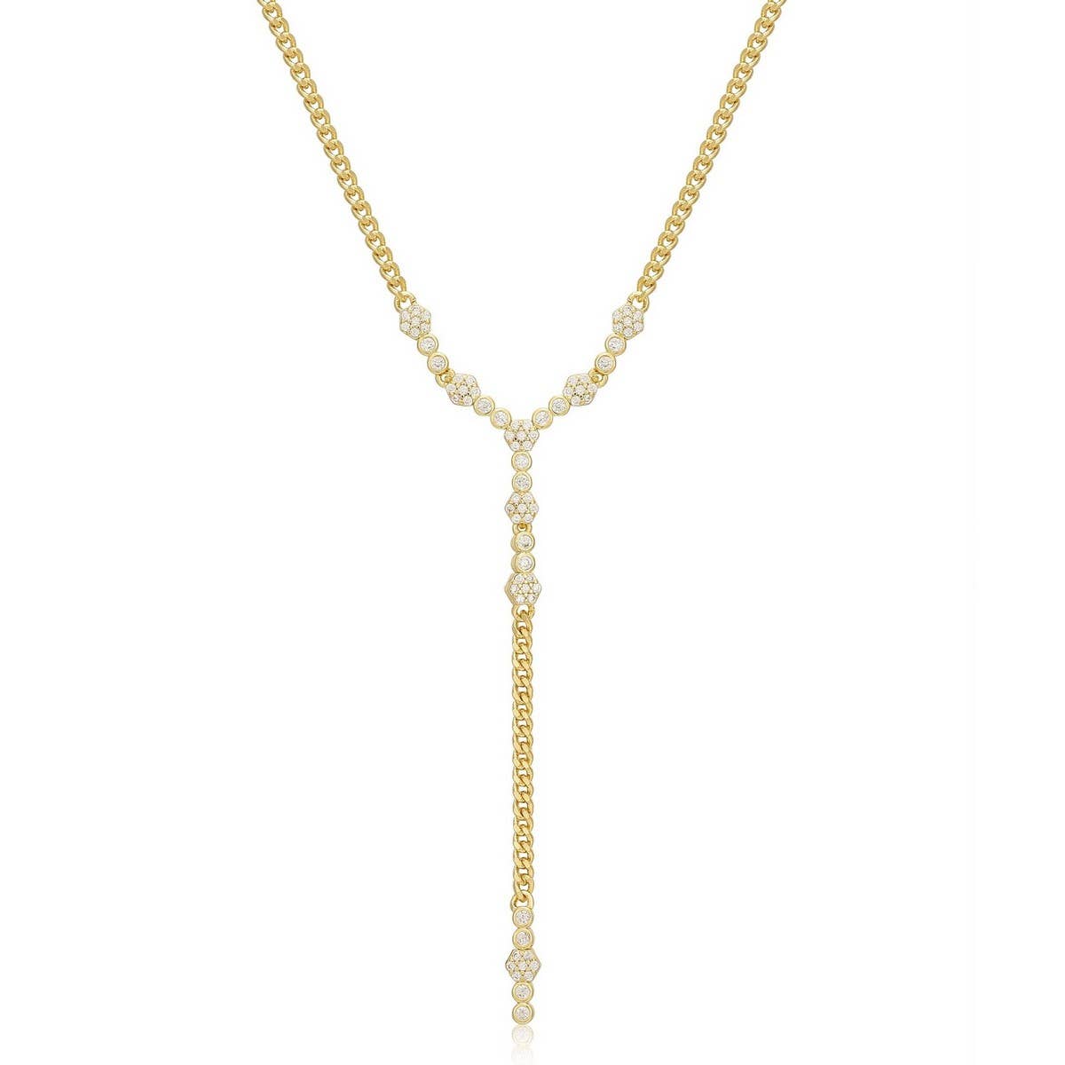 Zirconia Val Round Pendant Necklace_Cwmm5305