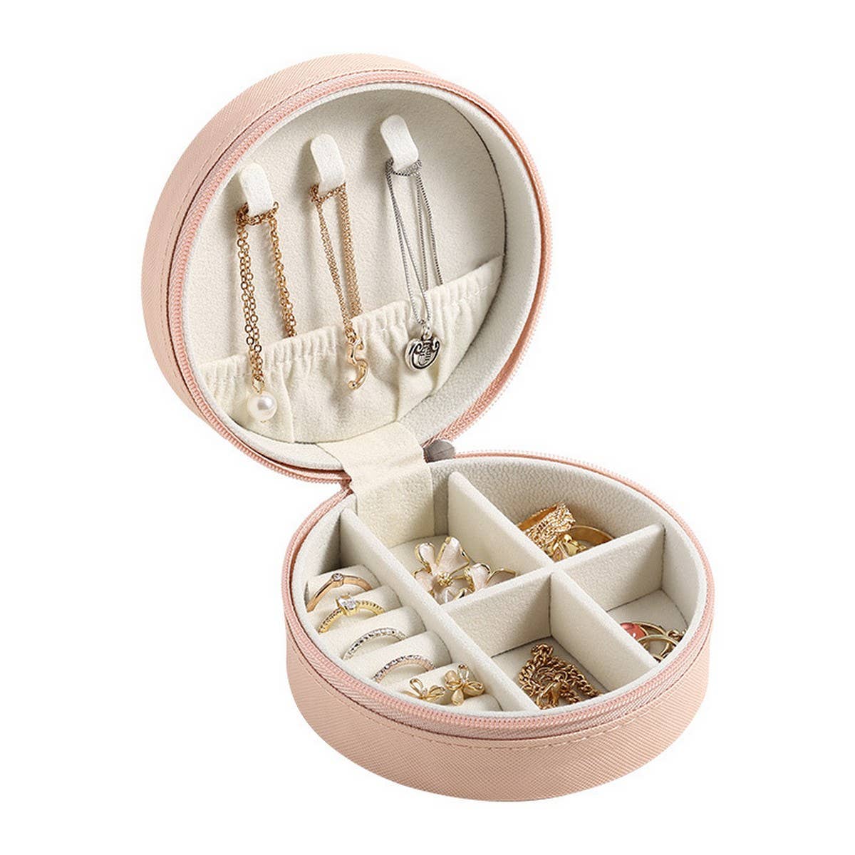 ROUND HIGH END SIMPLE JEWELRY STORAGE BOX_CWAJE1536