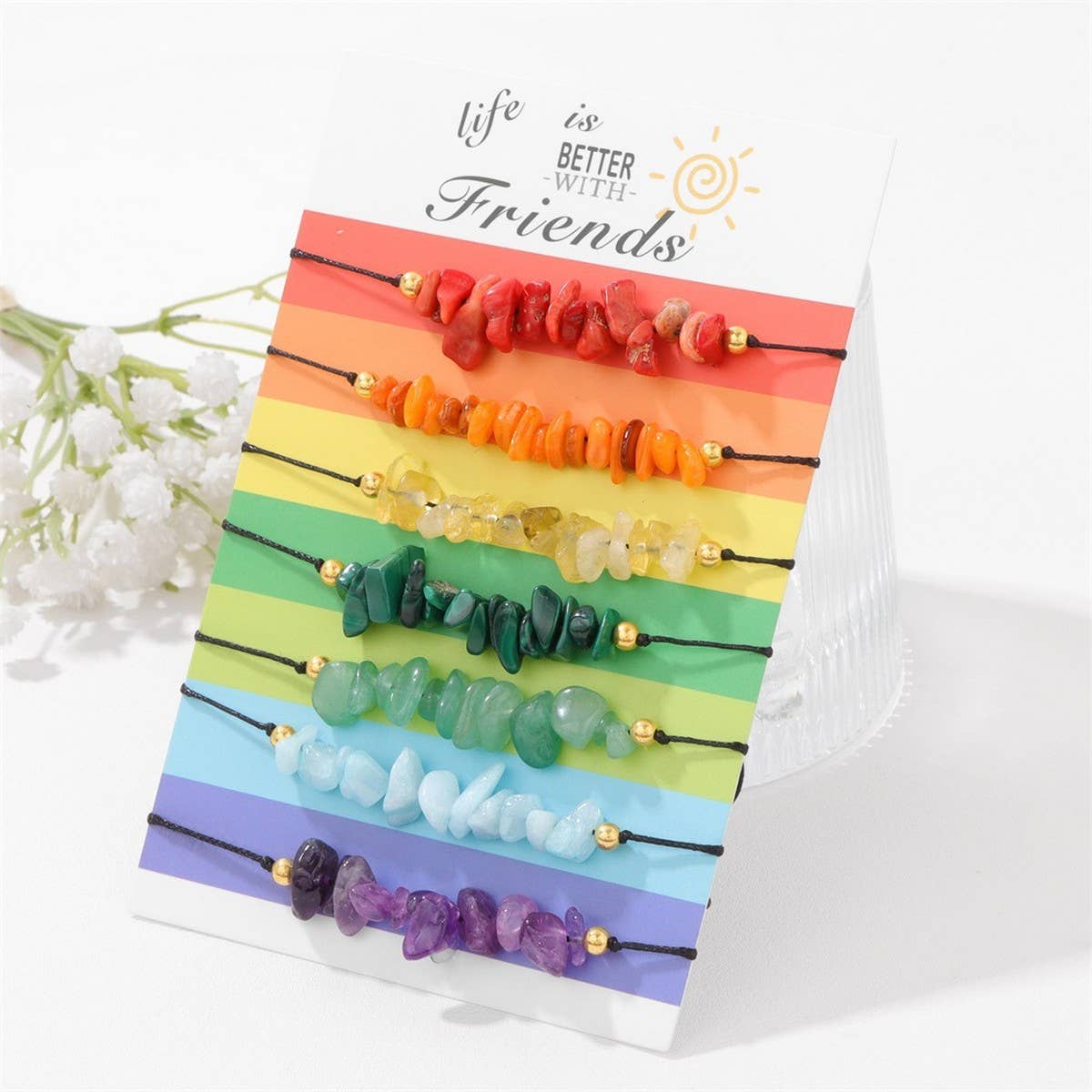 IRREGULAR GRADIENT COLOR CARD SIMPLE BRACELET_CWAJE2100