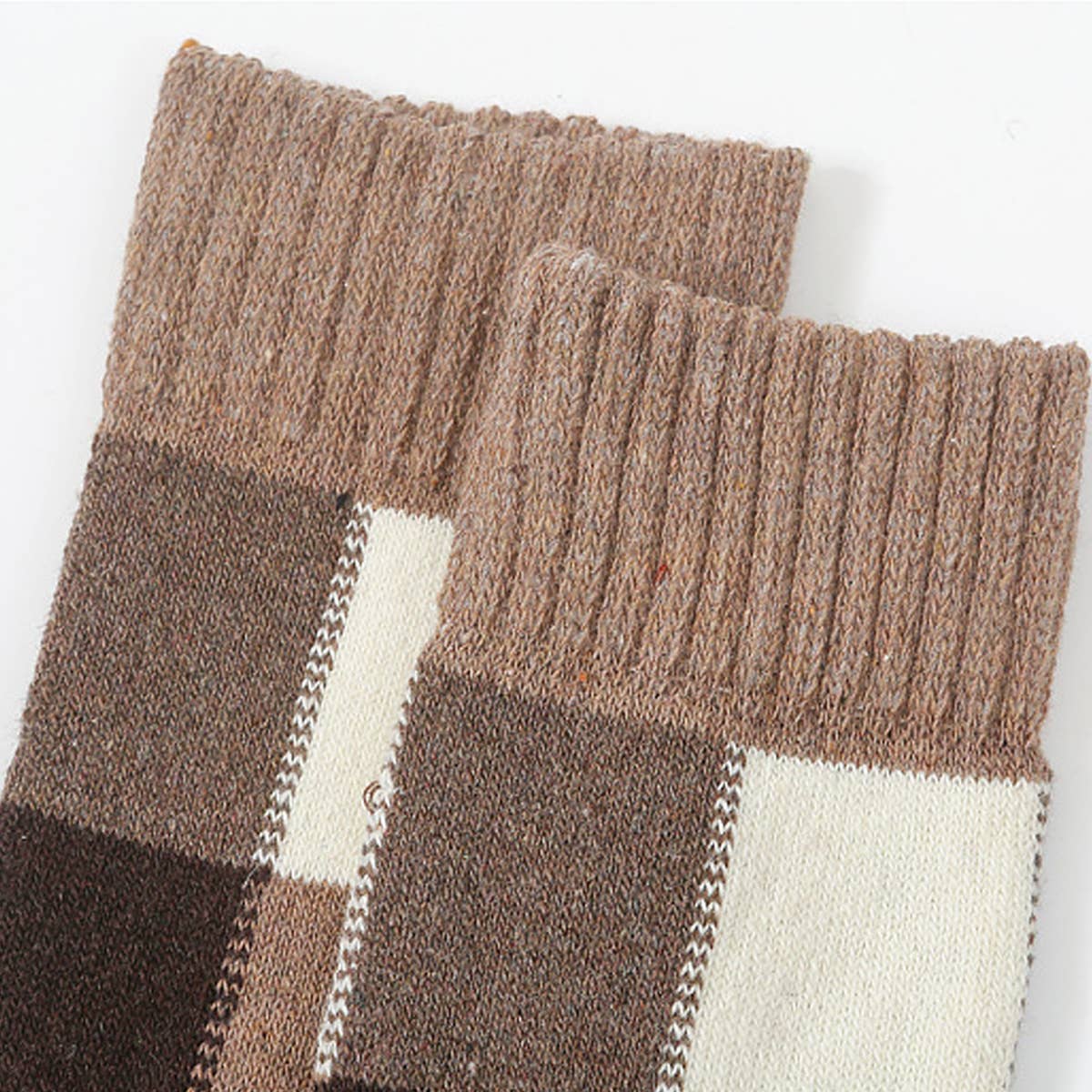 2024 NEW COLOR MATCHING PLAID 5 PAIRS OF SOCKS_CWMS0698