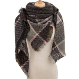 PLAID TRIANGLE SCARF FOR FALL WINTER WHOLESALE_CWASC0110