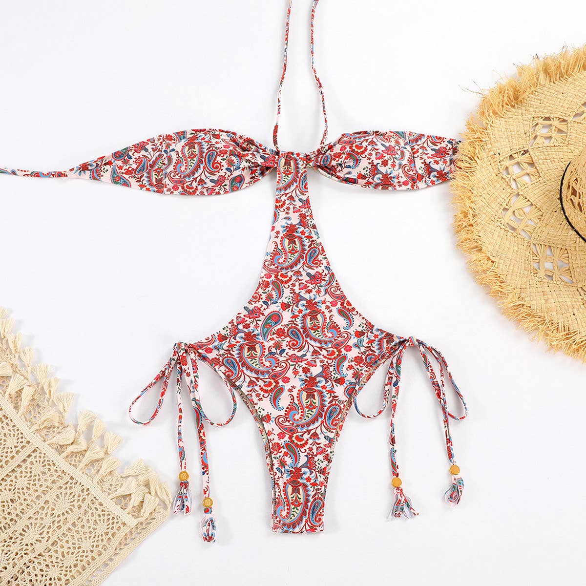 NEW STYLE SWIMSUIT WITH HALTER NECK DESIGN_CWMW0247