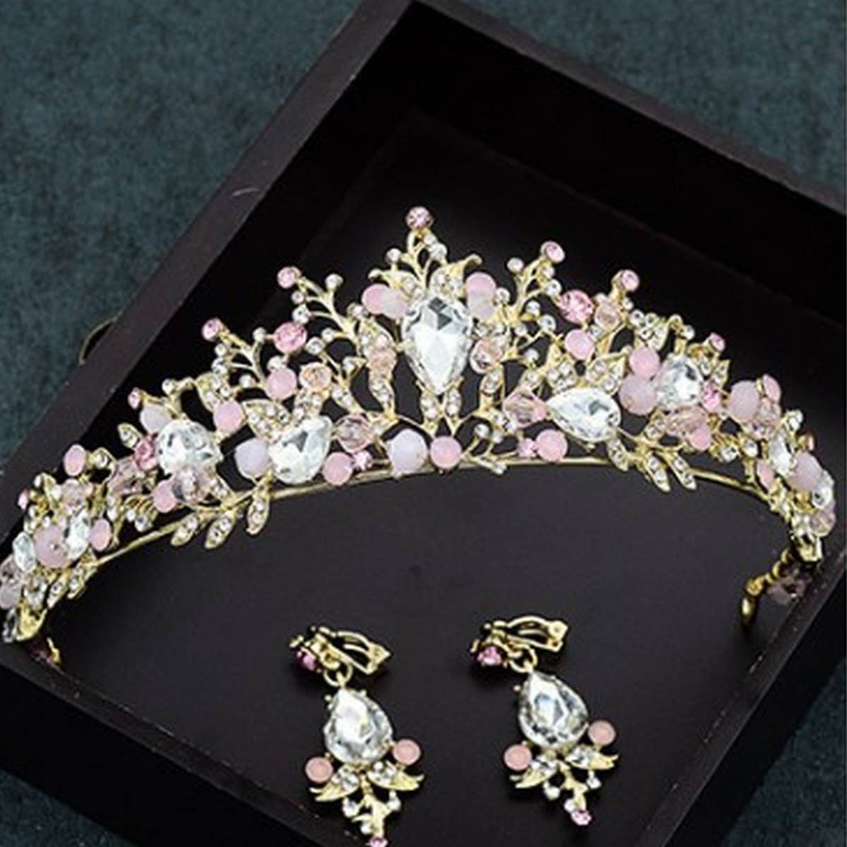 NEW BRIDAL WEDDING CRYSTAL TIARA CROWN_CWMM2026
