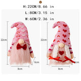 Cwmm10270_Valentine Pink Gnome Couple Figurine With Heart