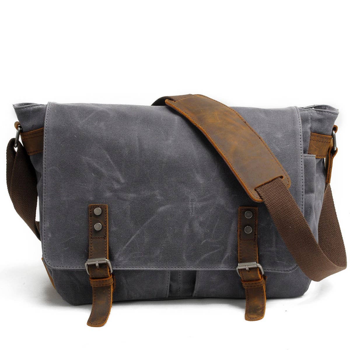 MENS VINTAGE CANVAS MESSENGER LAPTOP BAG_CWAB5556