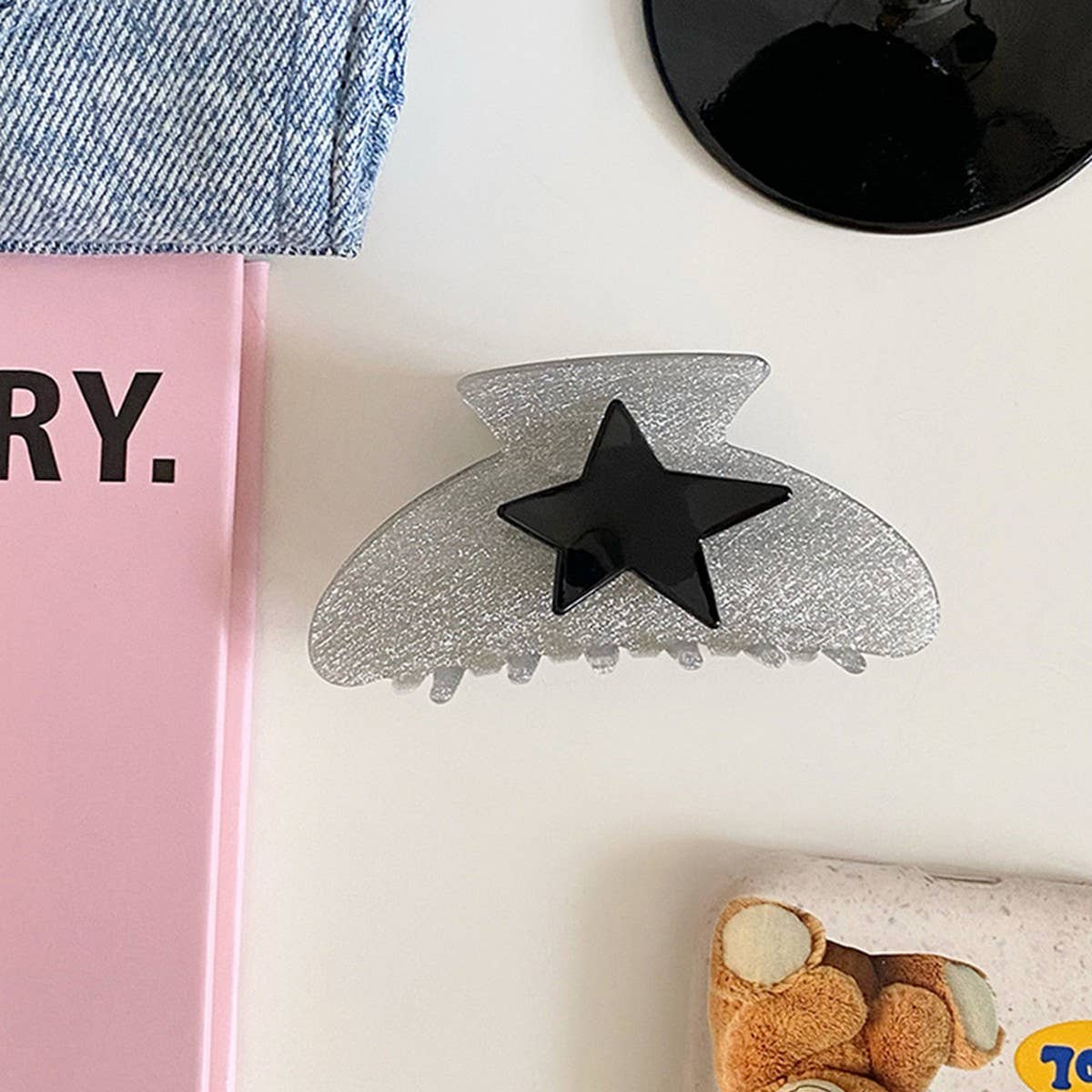 FIVE POINTED STAR HIGH VALUE HAIRPIN_CWAHA2655