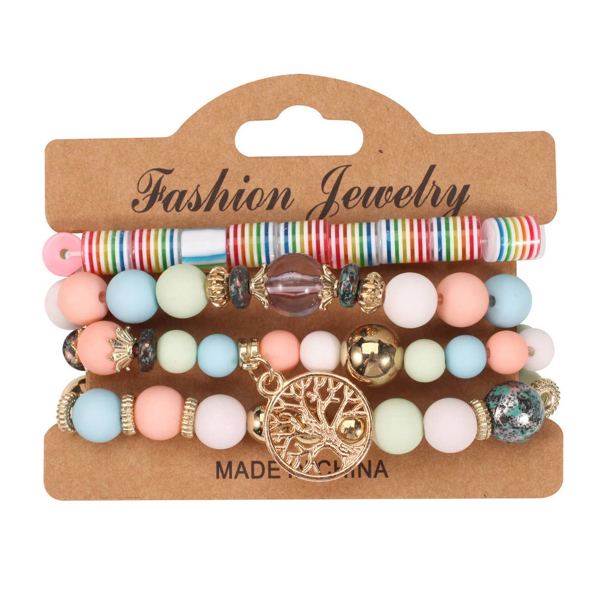 HAND BEADED BOHEMIAN TREE OF LIFE BRACELET_CWAJE2220