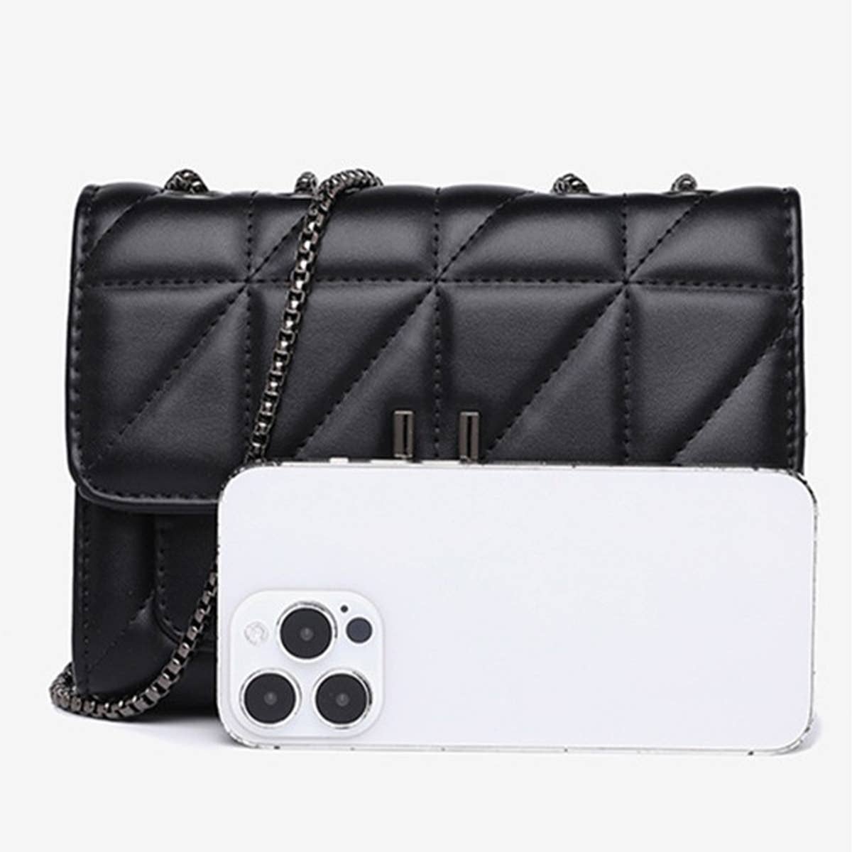 SMALL FRAGRANT STYLE RHOMBUS CHAIN BAG SHOULDER BAG_CUAB0163