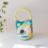 CUTE CANVAS BUCKET TOTE CROSSBODY STYLE_CWAB5597