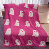 GHOST KNITTED JACQUARD BLANKET COVER BLANKET_CWMM0318