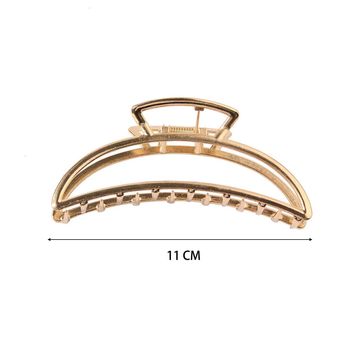 6 PACK GOLD TONE METAL HAIR CLAWS STRONG HOLD_CWABE0199