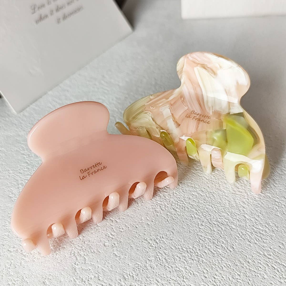 Elegant Acetate Claw Clip?Multicolor Half-Up Hair_Cwaha07221