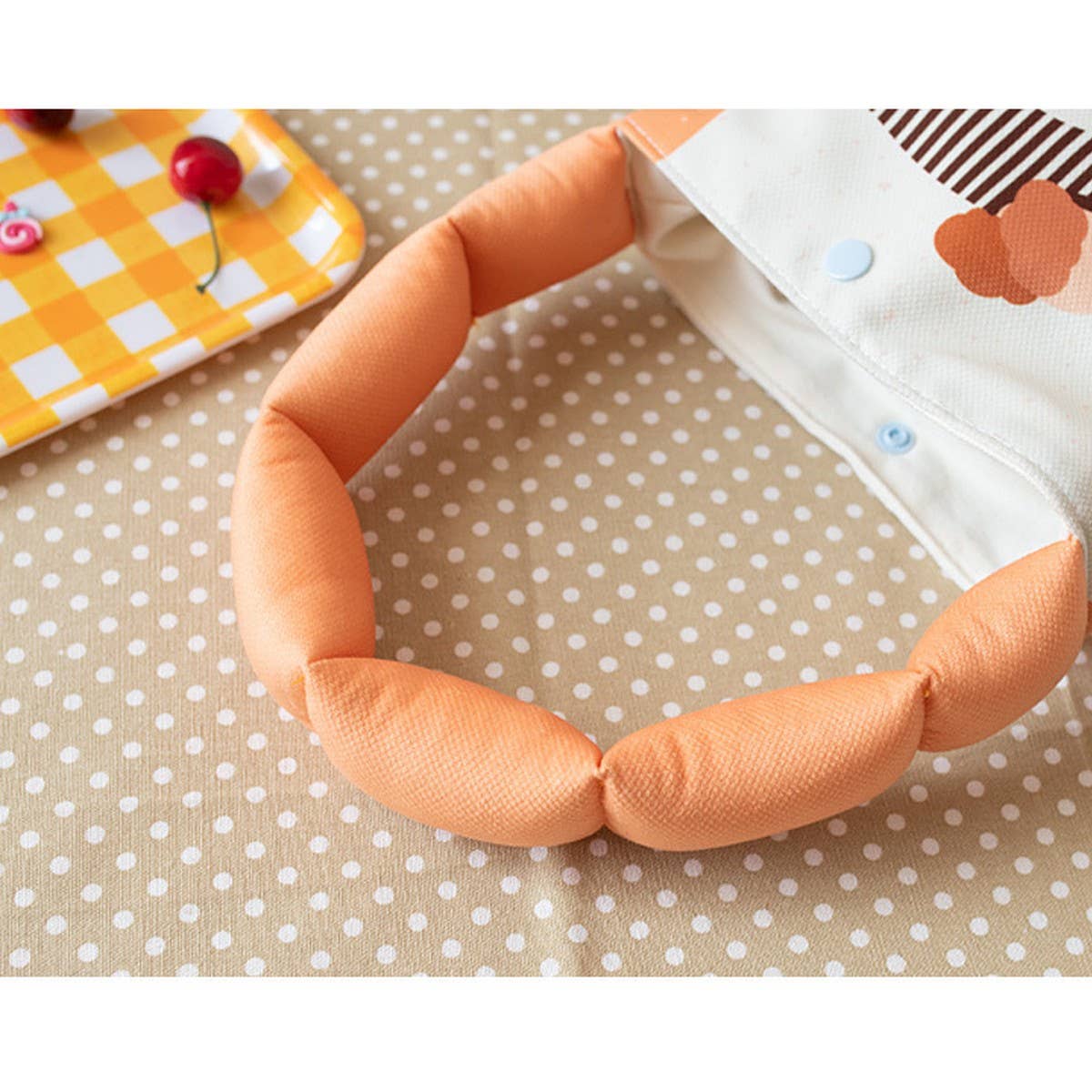 CUTE DACHSHUND CARTOON BUCKET TOTE BAG_CWAB5606