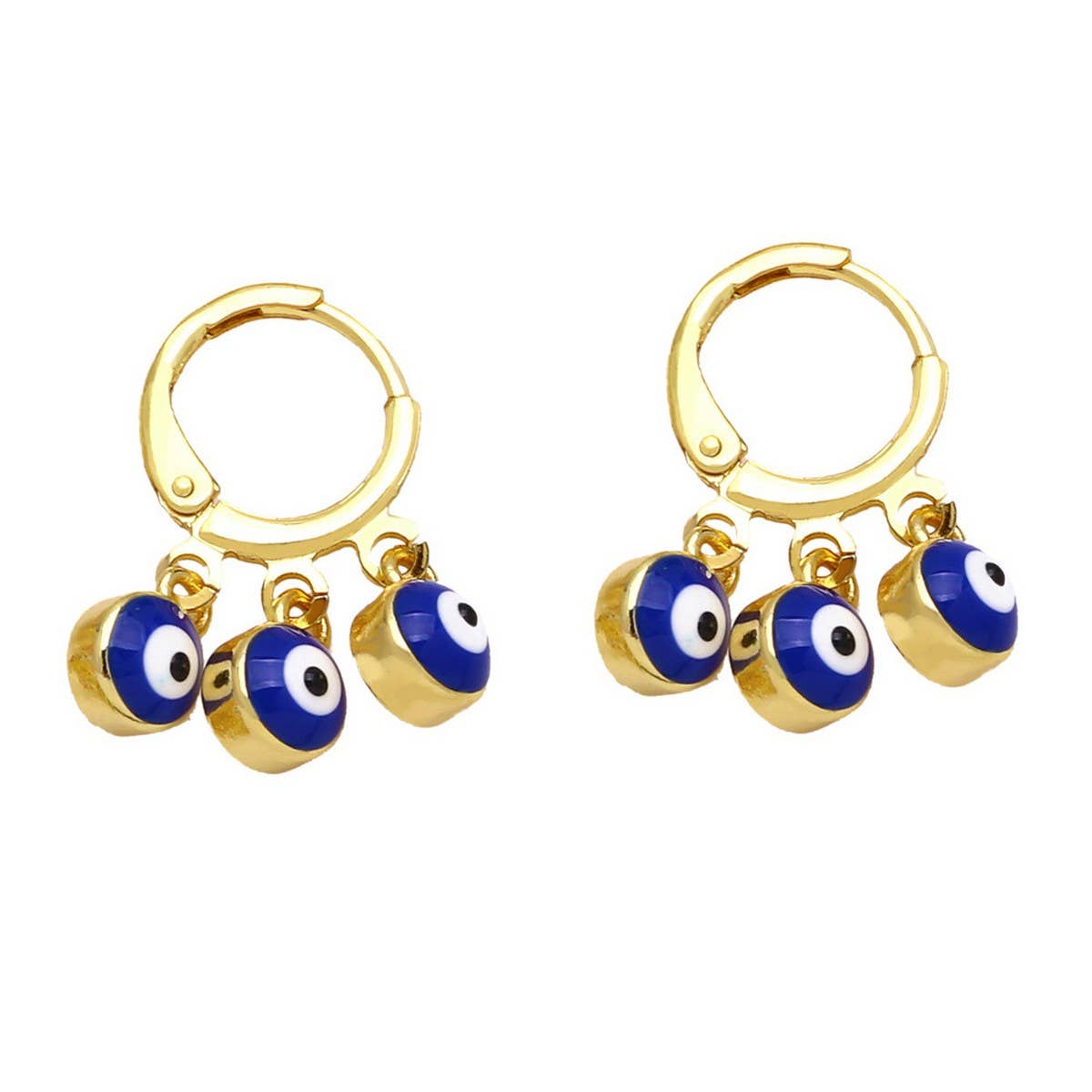 RETRO COLORFUL OIL DROP DEVILS EYE EARRINGS_CWAJE1021