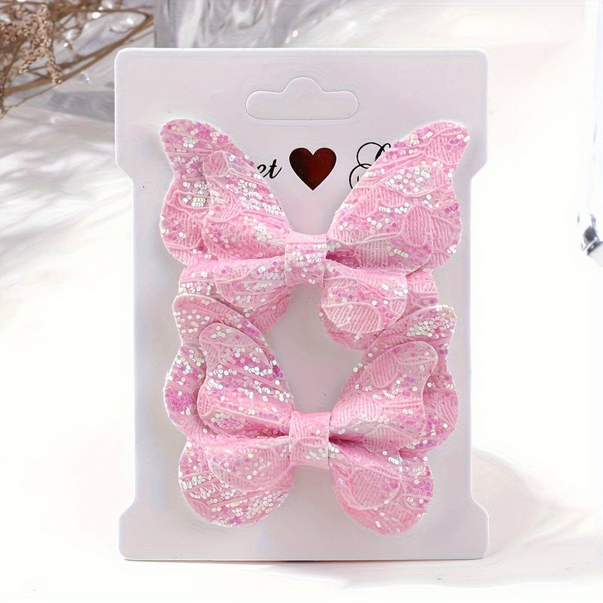 3D GRADIENT GLITTER BOW BABY HAIR CLIP_CWAHA6755