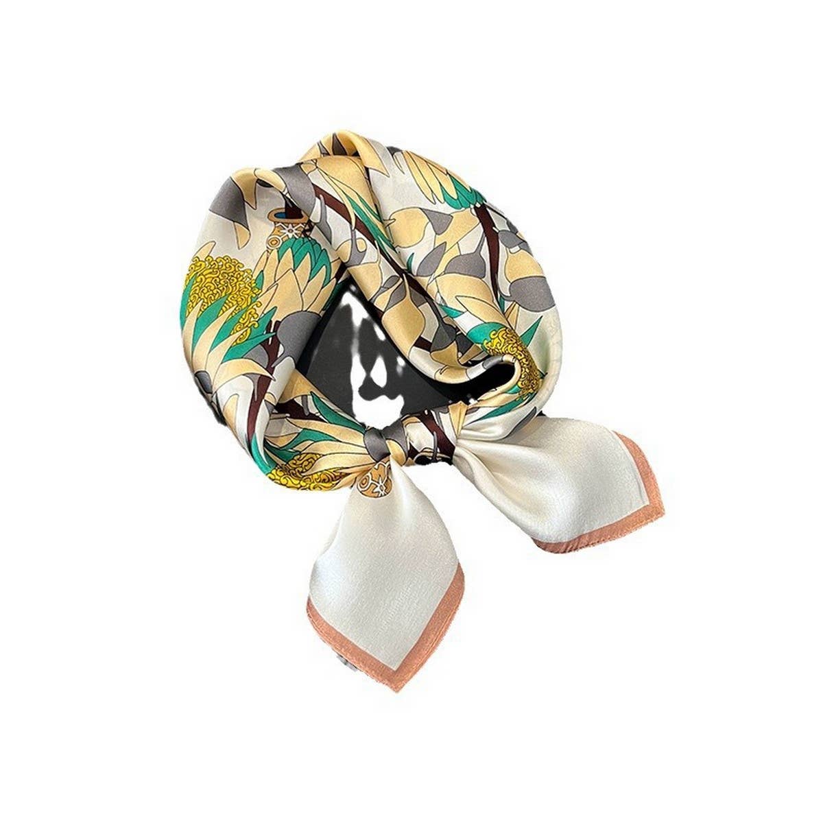 FASHIONABLE SILK SCARF FLORAL PRINT FALL WINTER_CWASC0537