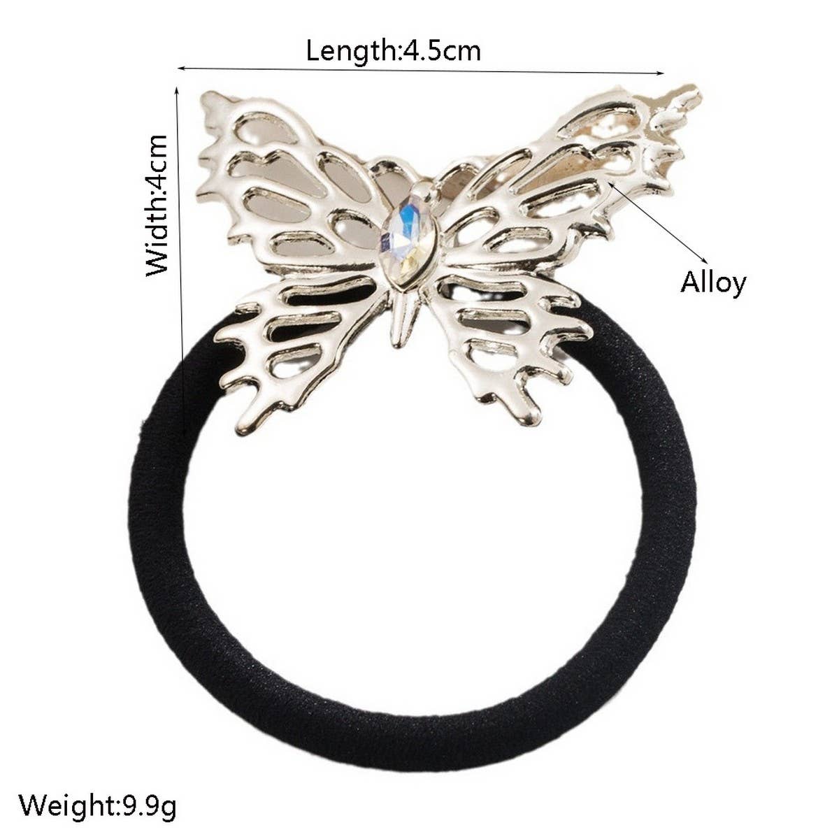 STYLISH METAL BOW HAIR TIE SWEET ELEGANT_CWAHA6191