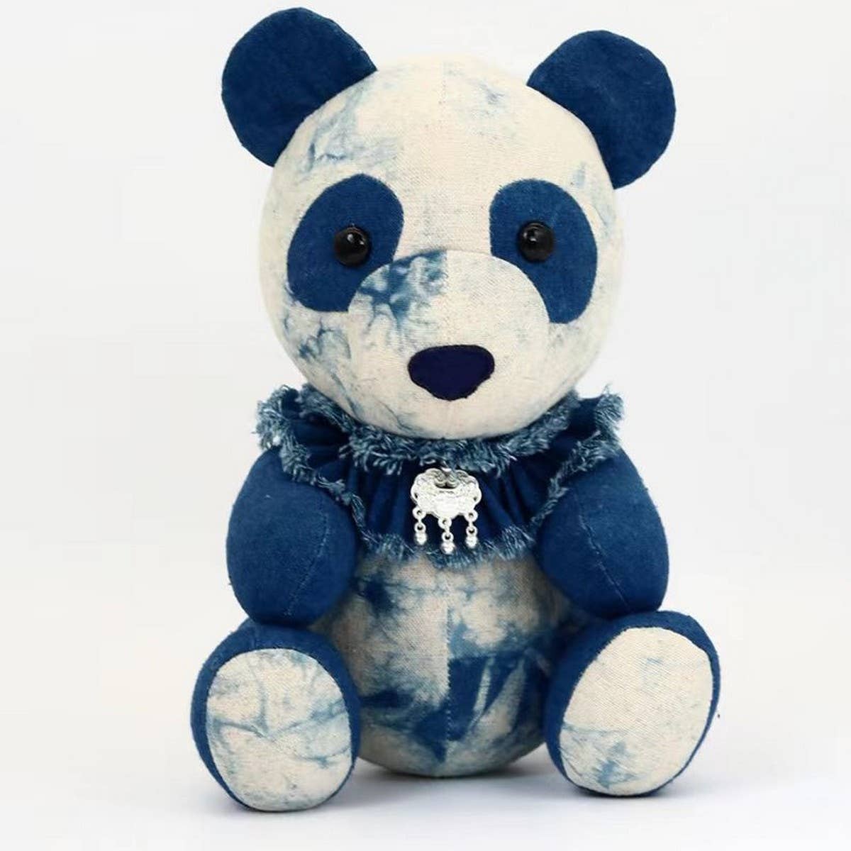 HANDMADE TIE DYE PANDA PLUSH TOY CUTE FRESH LOOK_CWMM6031