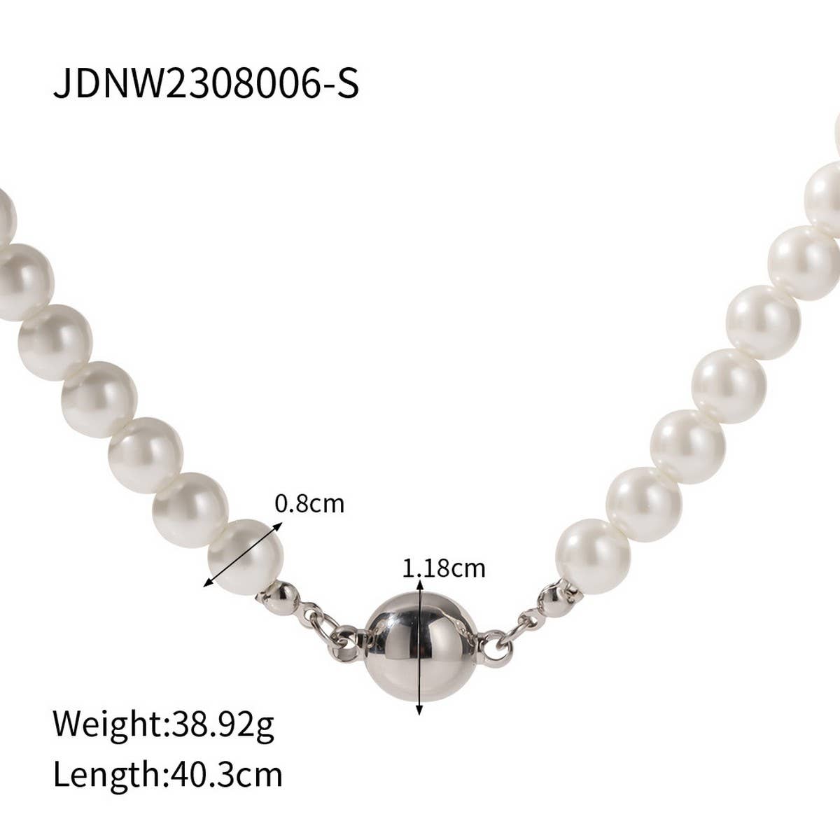 NICHE PEARL FRENCH LIGHT LUXURY NECKLACE_CWAJE1430