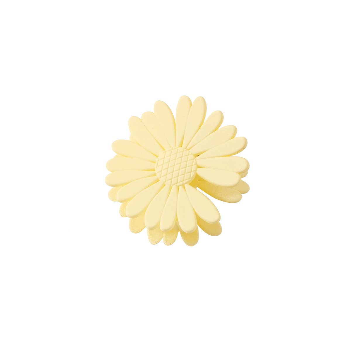 MATTE DAISY HAIR CLAW FLORAL BACK BUN SHARK CLIP_CWMM5004