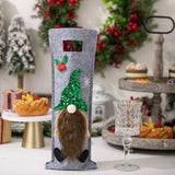 Cwmm10294_Christmas Reindeer Gnome Wine Bottle Cover