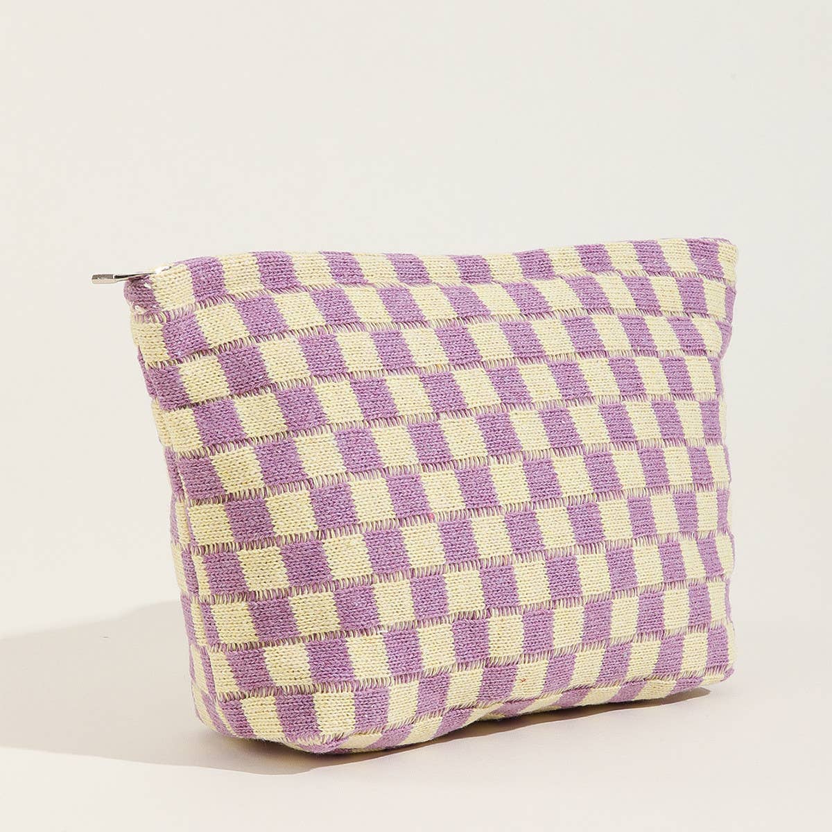 LARGE PLAID WASH BAG COSMETIC BAG_CWAB1034
