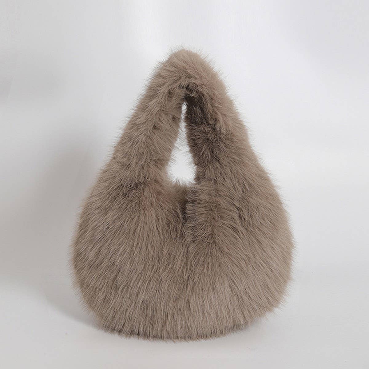 Winter Imitation Fox Fur Allmatch Handbag Plush Bag_Cwab3961