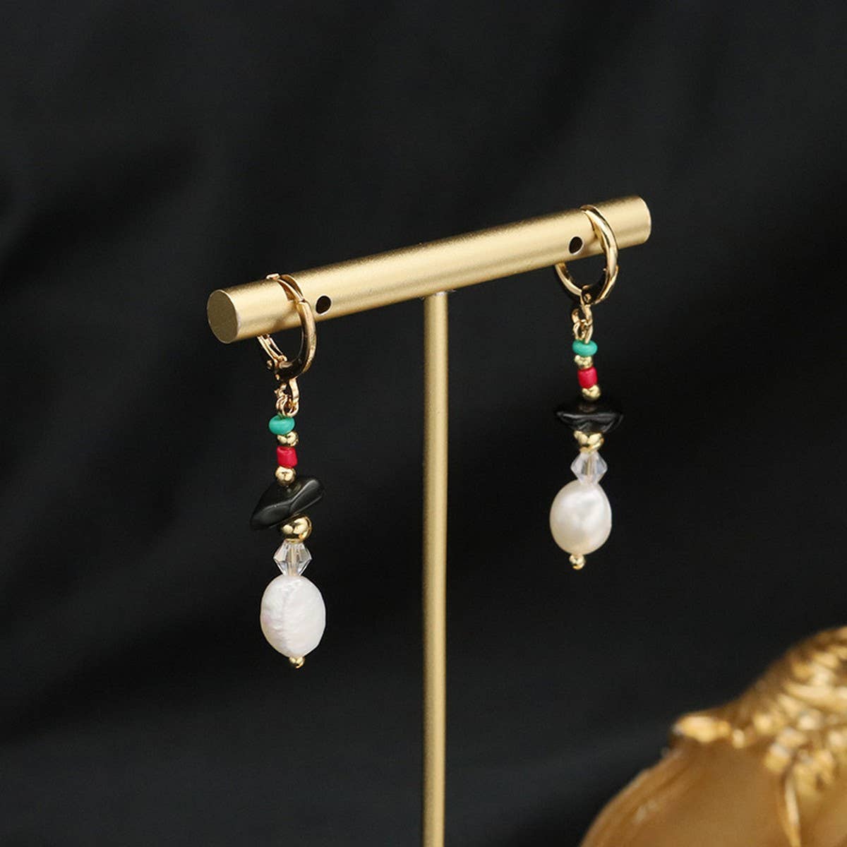 HIGH GRADE RETRO NATURAL PEARL EARRINGS FOR WOMEN_CWAJE3812