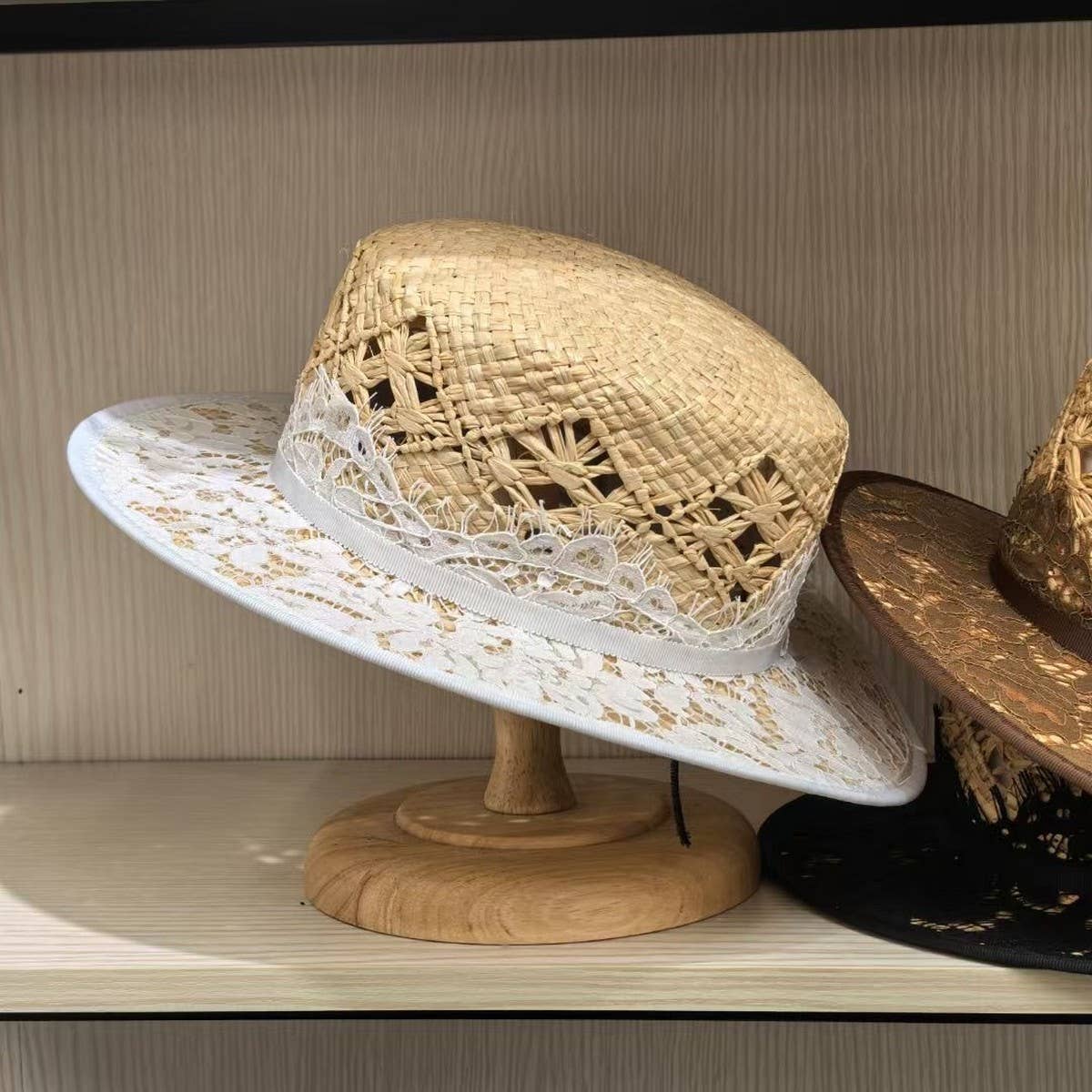 SUMMER CREATIVE FASHION PATCHWORK STRAW HAT_CWAH3476