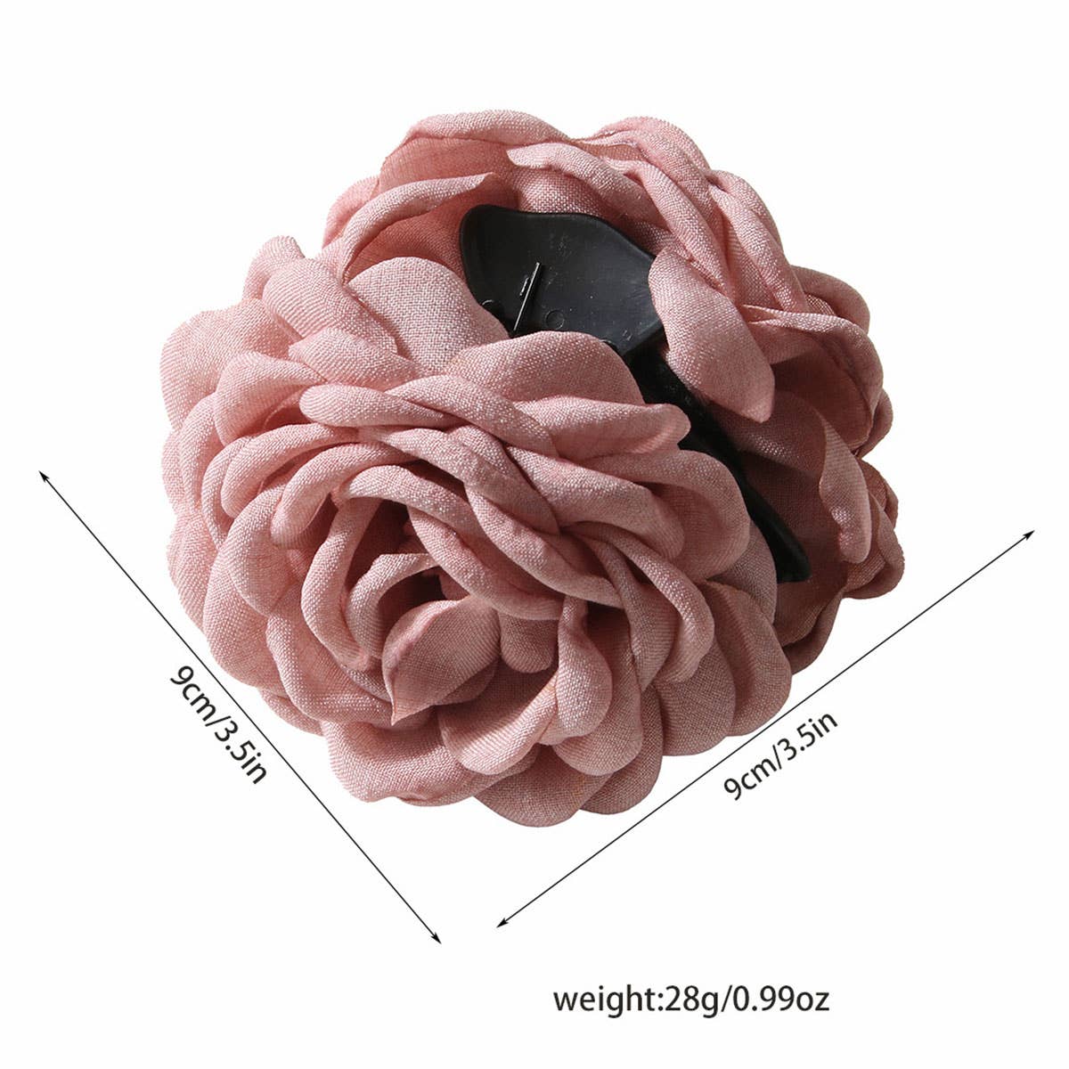 LARGE ROSE HAIR CLAW ELEGANT INS STYLE CLIP_CWAHA1046