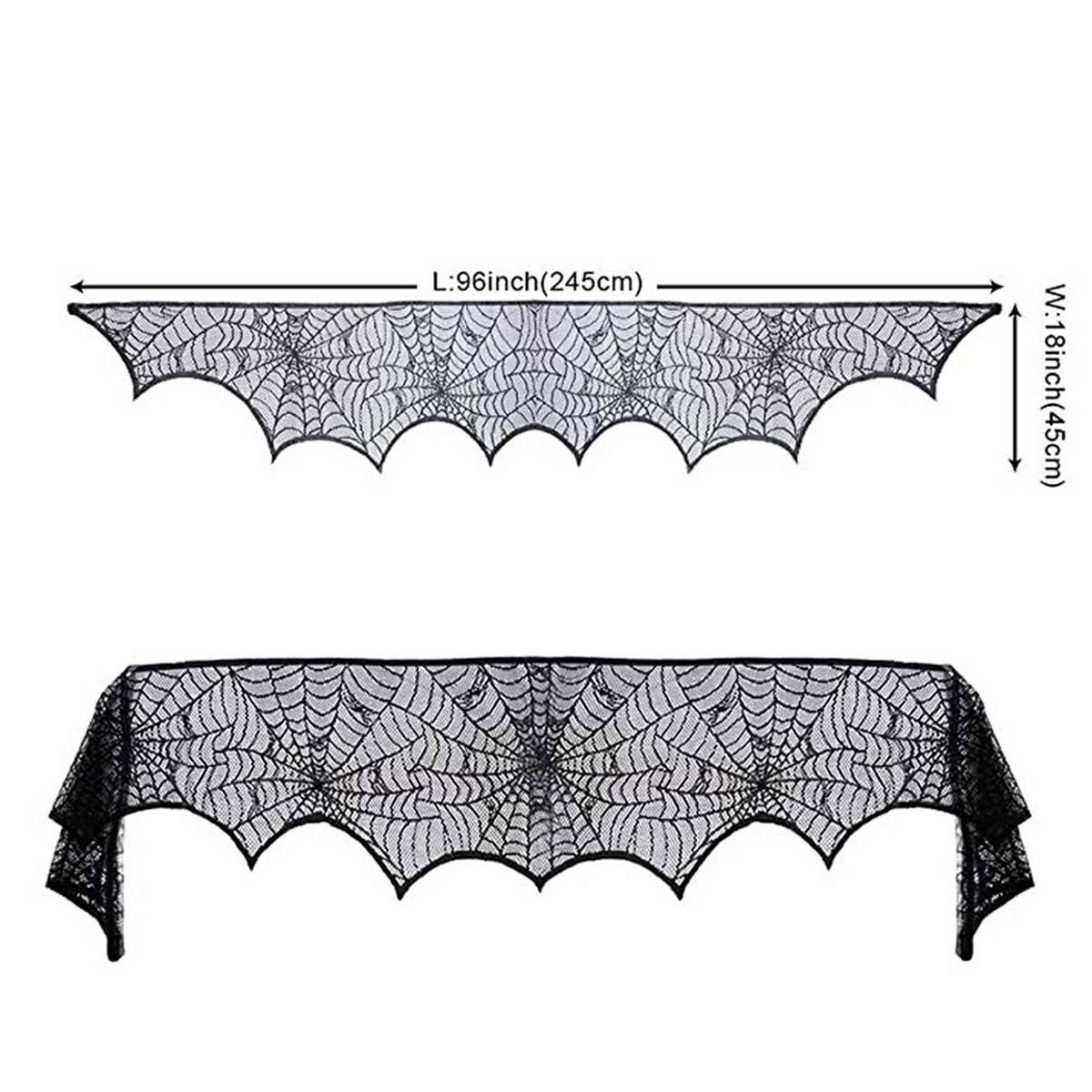 HALLOWEEN FIREPLACE CLOTH LACE DECORATION FABRIC_CWMM1726