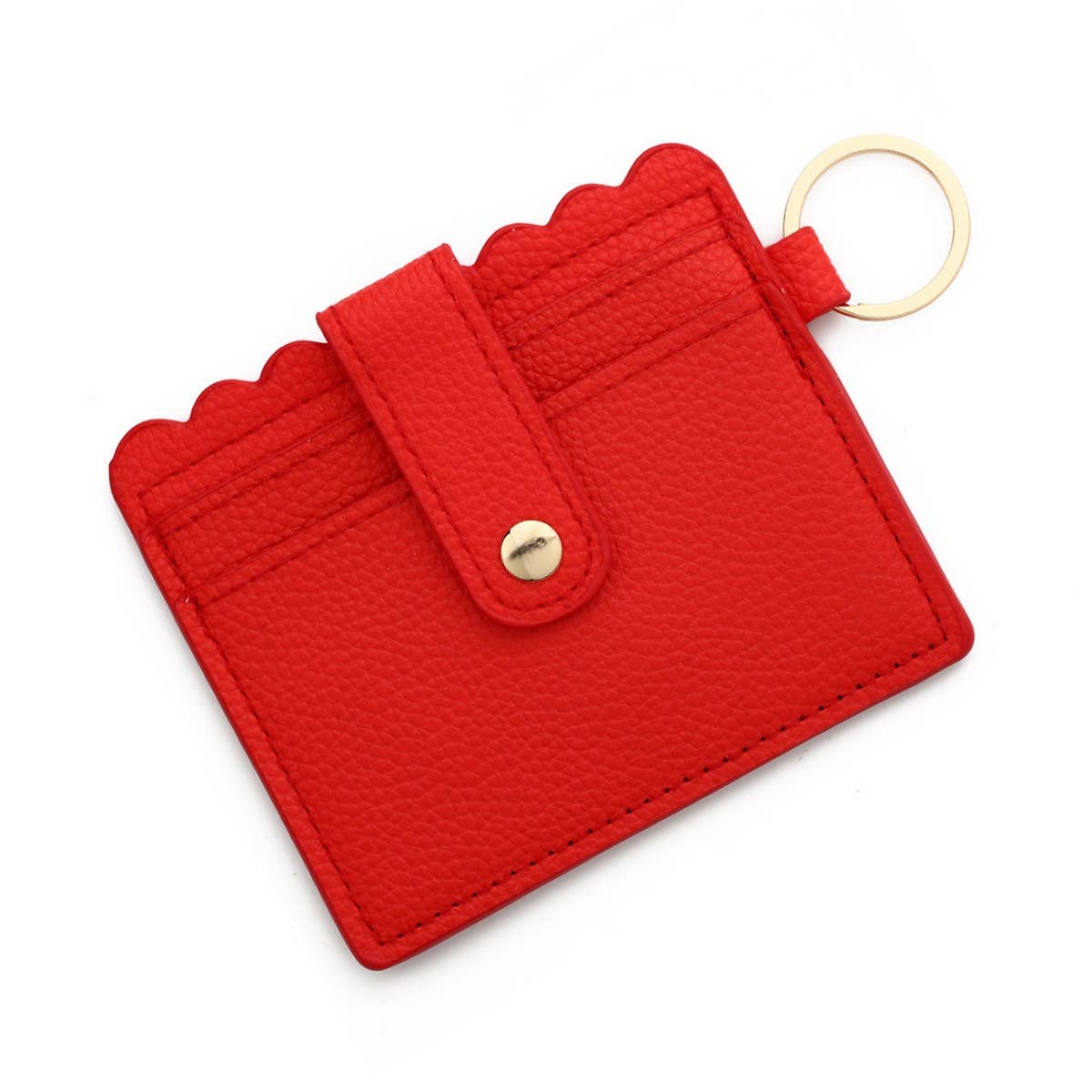 MULTI CARD PU WALLET WITH KEYCHAIN COIN POCKET_CWAB4937