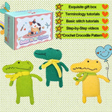 HANDMADE CROCODILE DOLL CROCHET MATERIAL KIT_CWMM1873