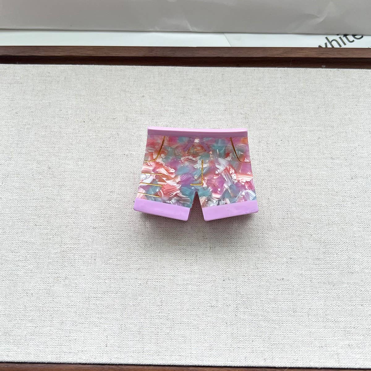 Vacation Hair Claw, Trendy Shorts Slippers Clip