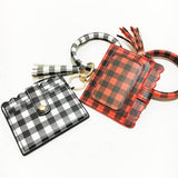 LEOPARD KEYCHAIN BANGLE WITH PU CARD HOLDER_CWAB5006