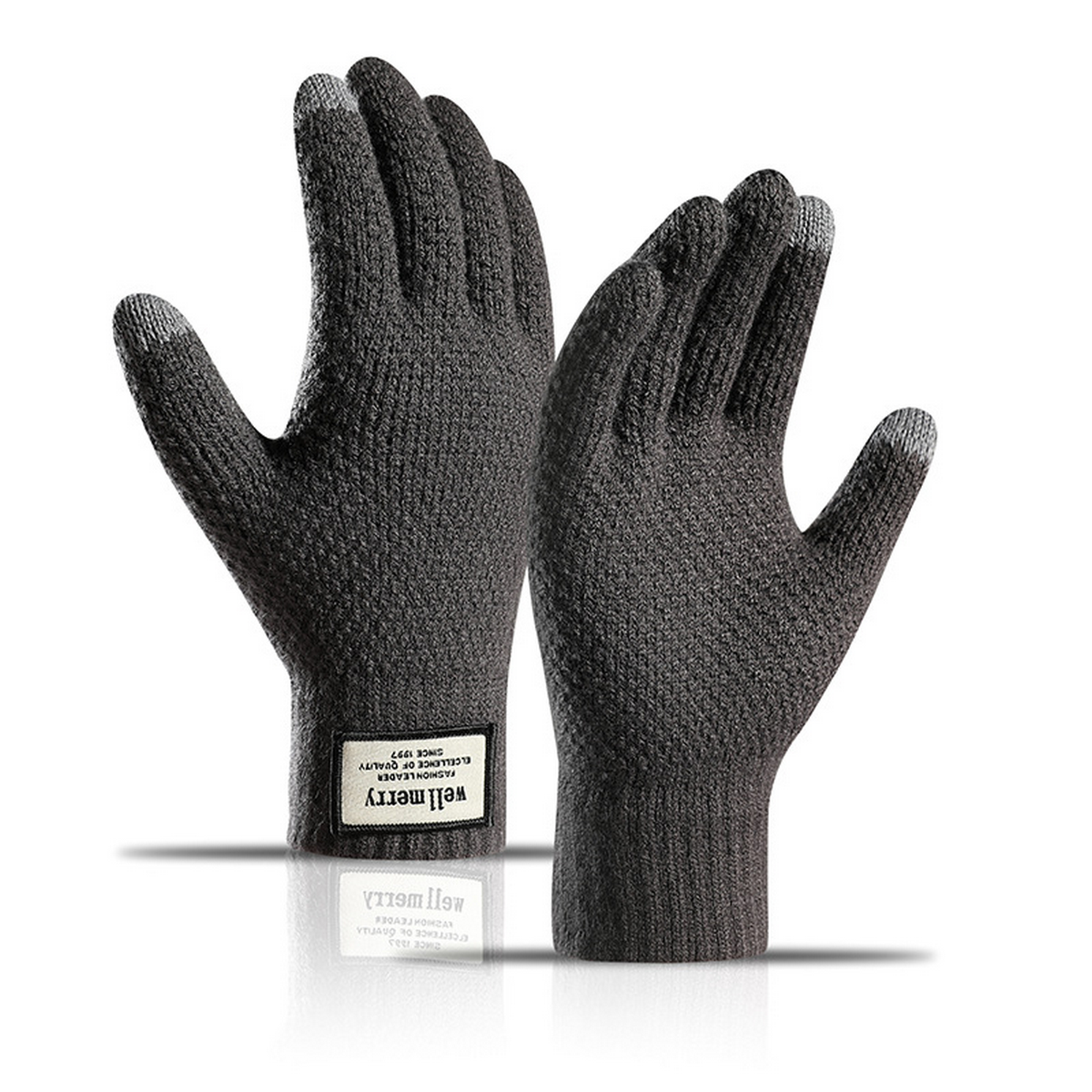 MEN S KNIT TOUCHSCREEN GLOVES THICK WARM_CWAG0516