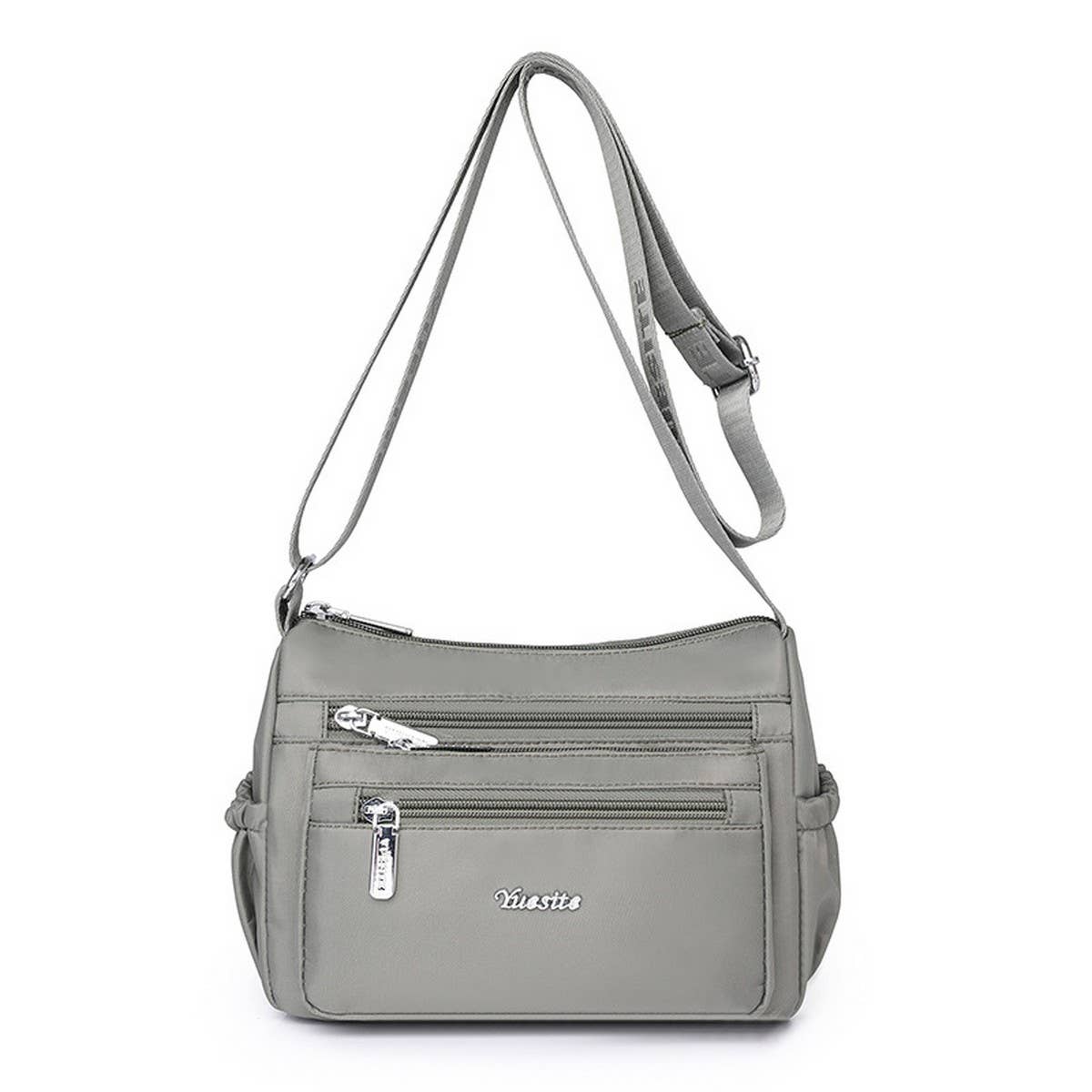 Nylon Multi-Compartment Shoulder Crossbody Bag_Cwasc1752